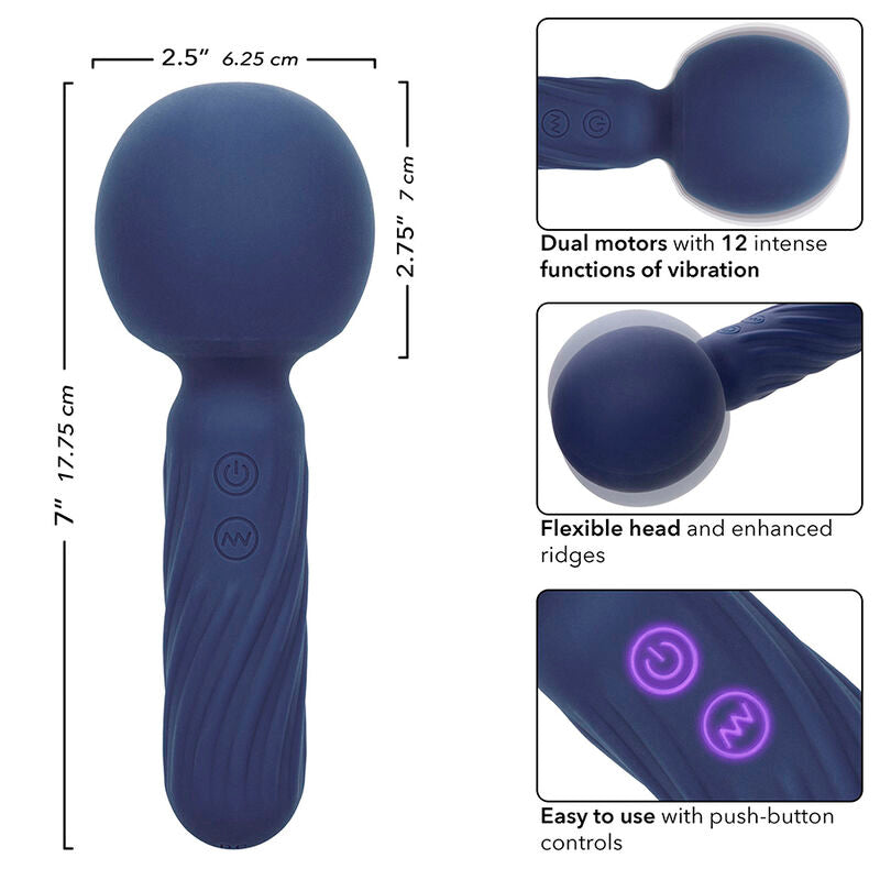 Calexotics - Charisma Seduction Masajeador 12 Funciones 17,75 Cm X 6,25 Cm Morado