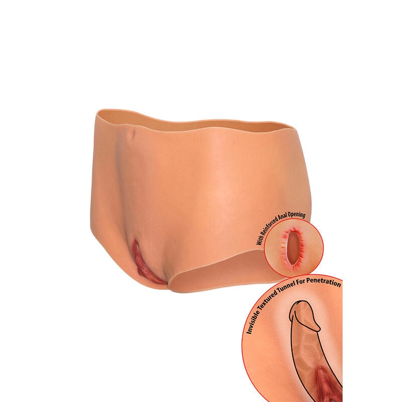 Hidden Desire - Alter Ego Braga Vagina Y Ano Abierta Cintura Media Natural
