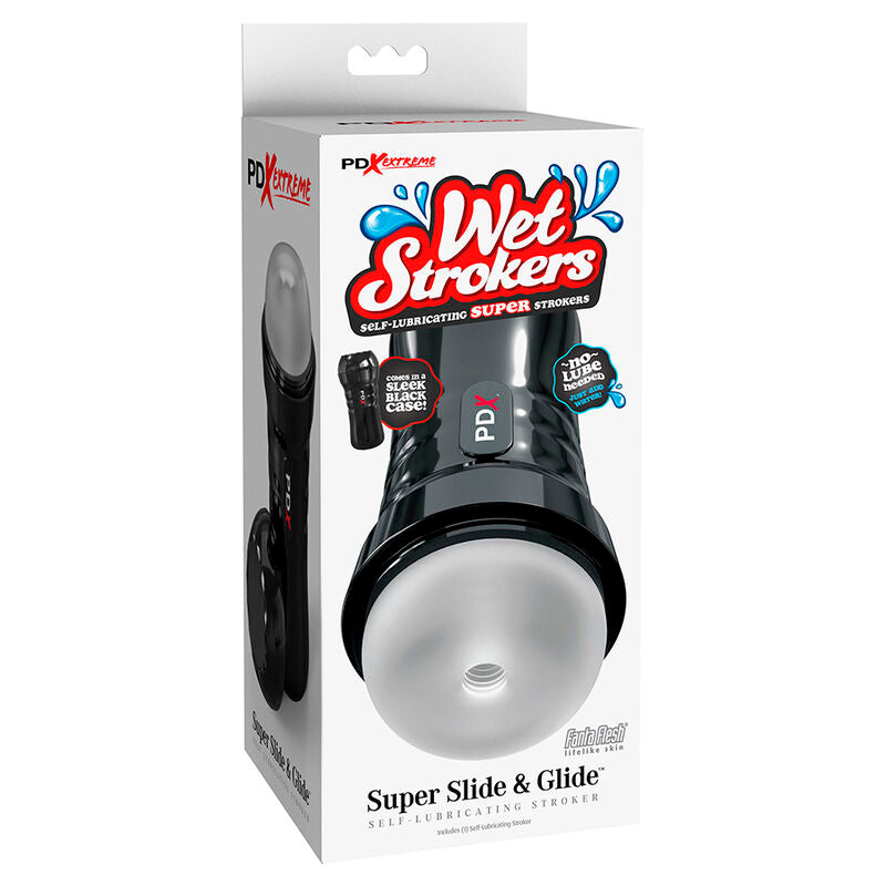 Pdx Extreme - Slide & Glide Masturbador Autolubricante Transparente