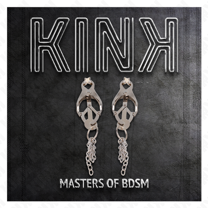 Kink - Pinzas Para Pezones Estilo Japonés Con Cadenas Plateado