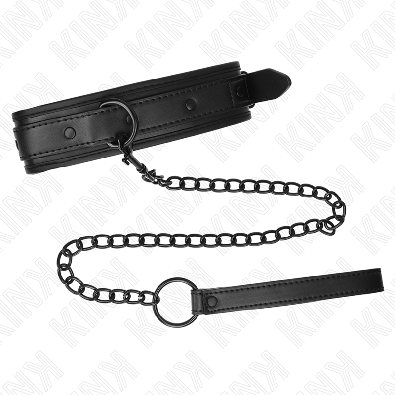 Kink - Collar Con Correa 78 Cm Bondage De Neopreno Modelo 2 Ajustable 37.5 X 49.5 Cm