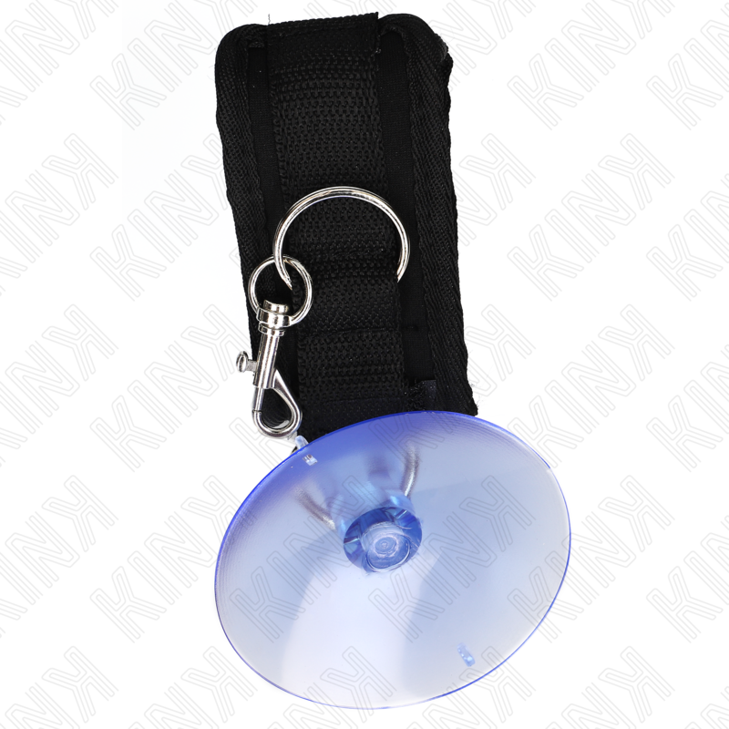 Kink - Muñequeras Con Ventosa Negro Ajustable 29-40 Cm X 5 Cm
