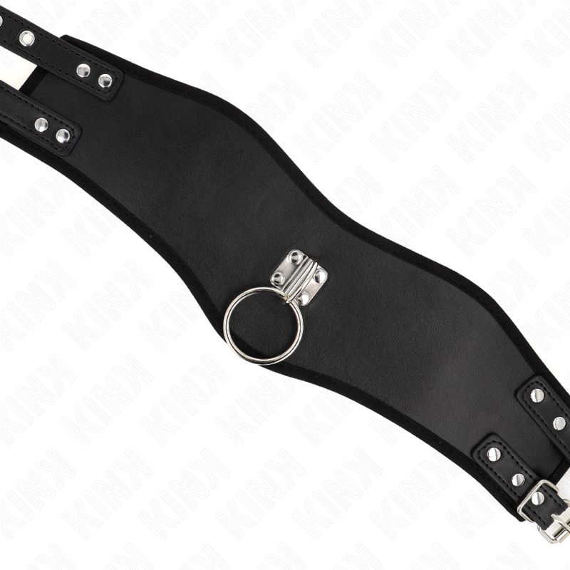 Kink - Collar Con Correa 65 Cm Ancho Negro Ajustable 40-55 Cm X 10 Cm