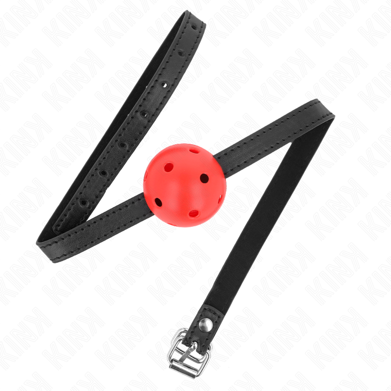 Kink - Mordaza De Bola 4.5 Cm Transpirable Simplicity Rojo 62 X 1.5 Cm