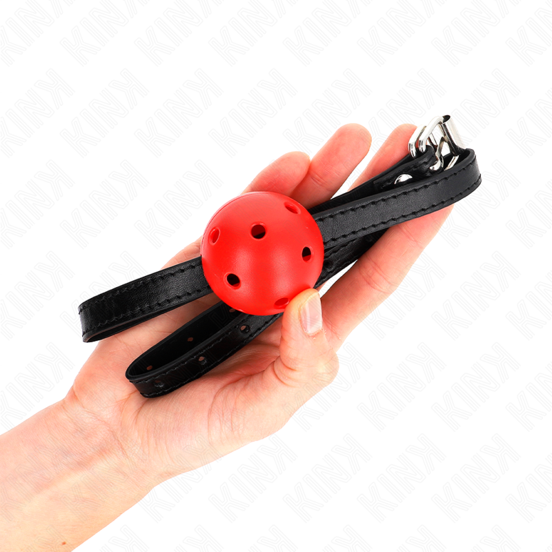 Kink - Mordaza De Bola 4.5 Cm Transpirable Simplicity Rojo 62 X 1.5 Cm
