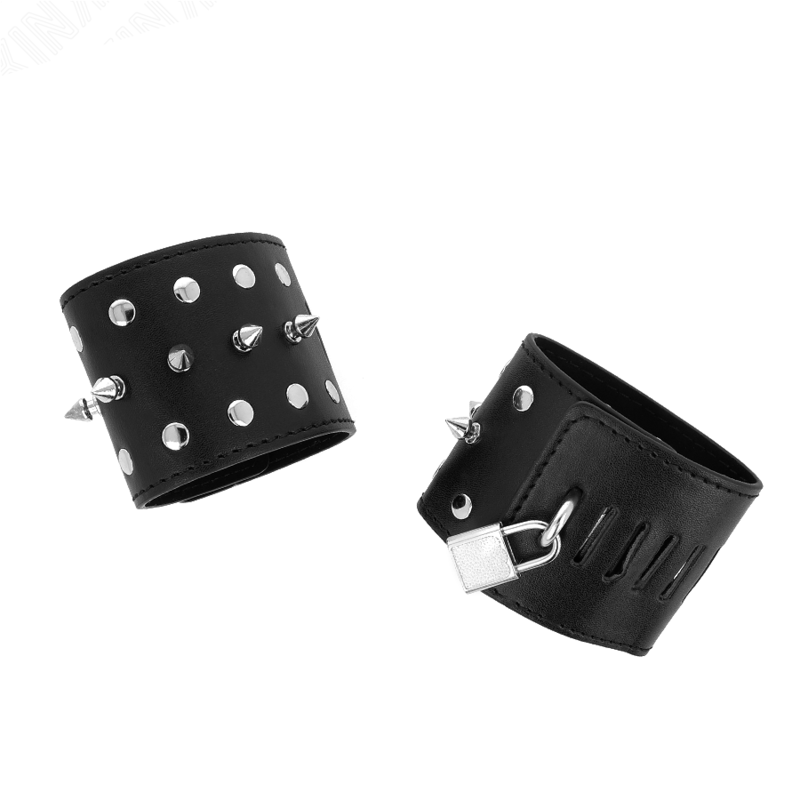 Kink - Muñequeras Estilo Punk Con Pinchos 25 X 6 Cm