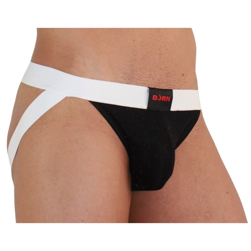 Burn - 004 Jock Brillante Negro / Blanco M
