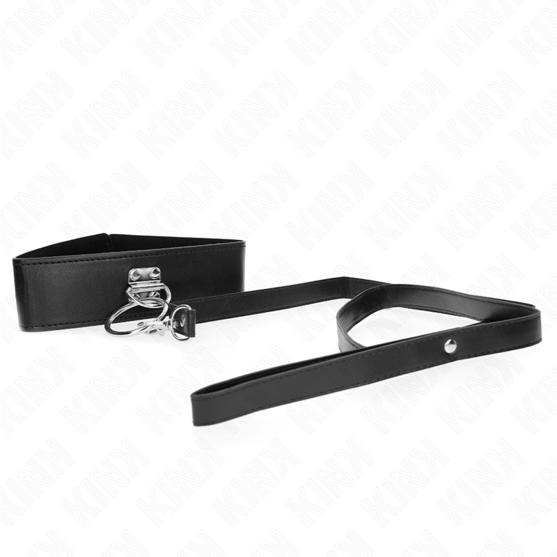 Kink - Collar Con Correa 116 Cm Con Tachuelas Correa Polipiel 50 X 5 Cm