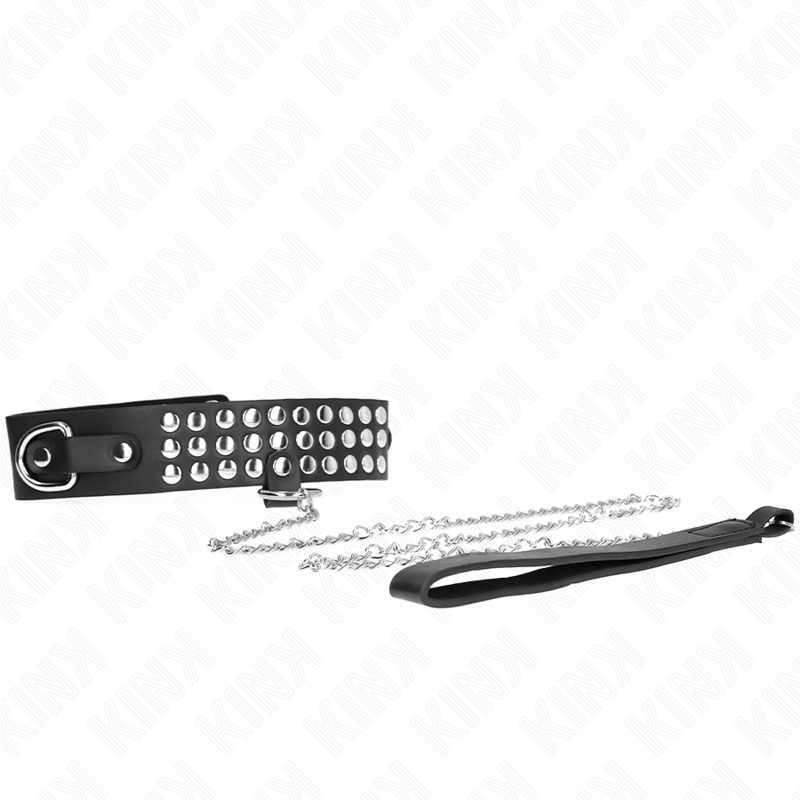 Kink - Collar Con Correa 65 Cm Con Brillos Ajustable 37-42 Cm X 5.3 Cm