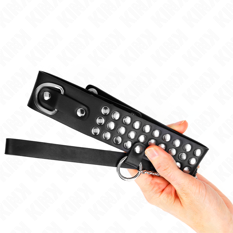 Kink - Collar Con Correa 65 Cm Con Brillos Ajustable 37-42 Cm X 5.3 Cm