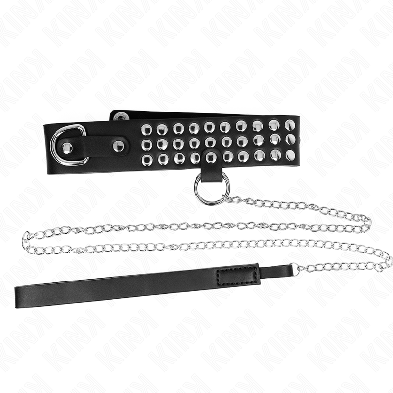 Kink - Collar Con Correa 65 Cm Con Brillos Ajustable 37-42 Cm X 5.3 Cm