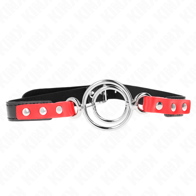 Kink - Mordaza Con Múltiples Juntas Tóricas 4 / 4.8 Cm Rojo Ajustable 38 X 56 Cm
