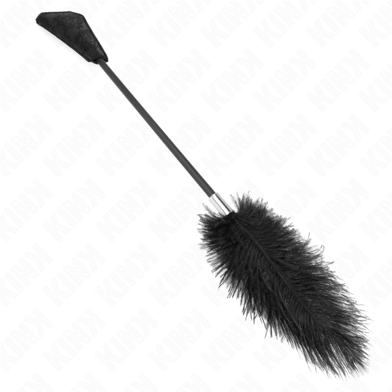 Kink - Plumas De Avestruz Para Cosquillas Con Paleta De Encaje 56 Cm
