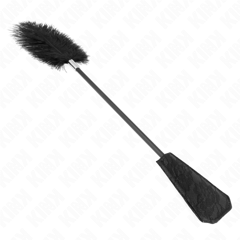 Kink - Plumas De Avestruz Para Cosquillas Con Paleta De Encaje 56 Cm