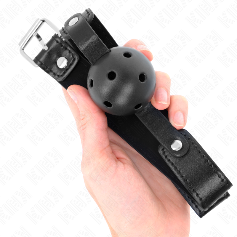 Kink - Mordaza De Bola 4.5 Cm Transpirable Negro 65 X 2.5 Cm