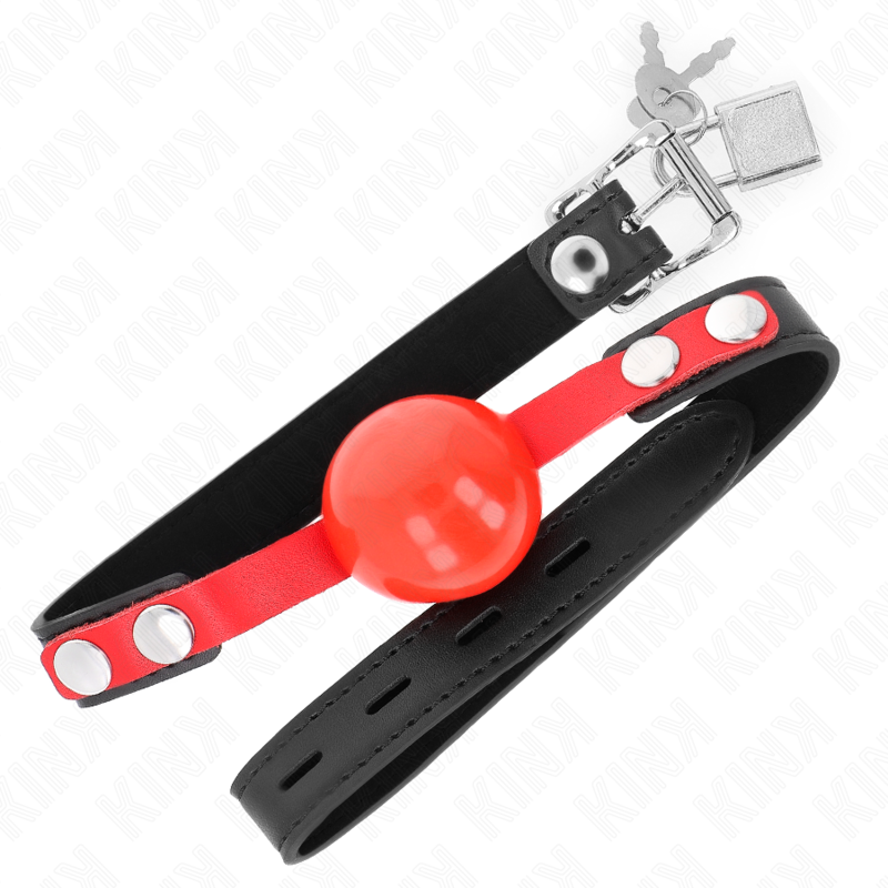 Kink - Mordaza De Bola 4 Cm Suave De Tpe Modelo 4 60 X 2 Cm Ajustable 37-52 Cm
