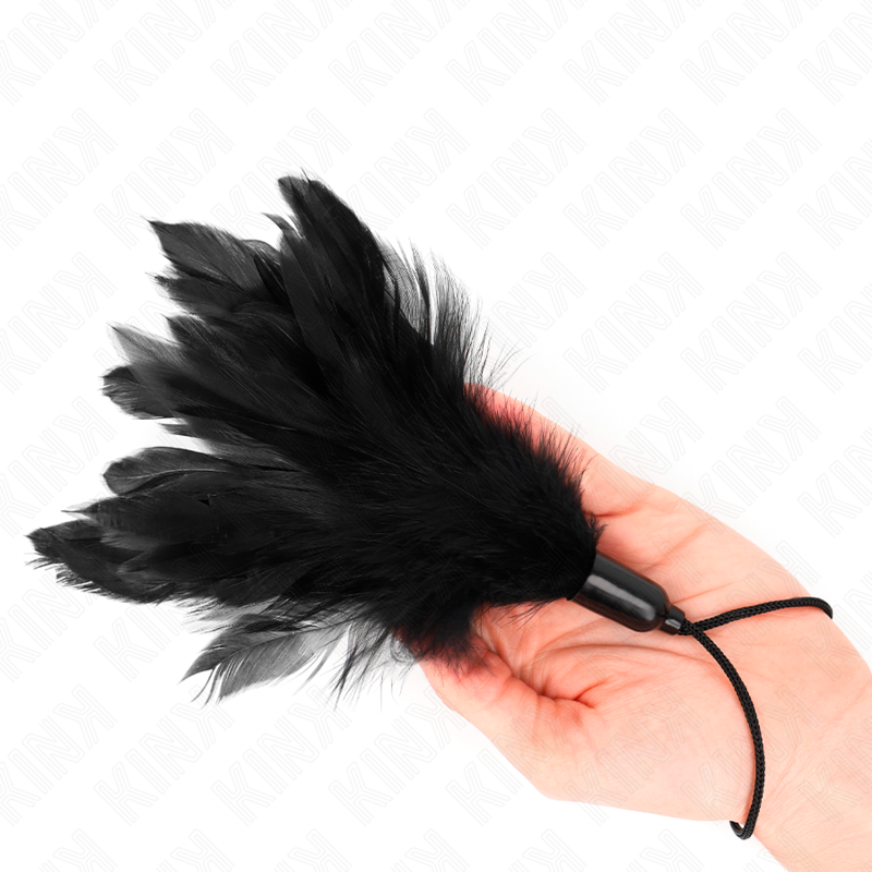 Kink - Plumas Para Cosquillas Con Mango De Cuerda Base De Plástico 15 Cm