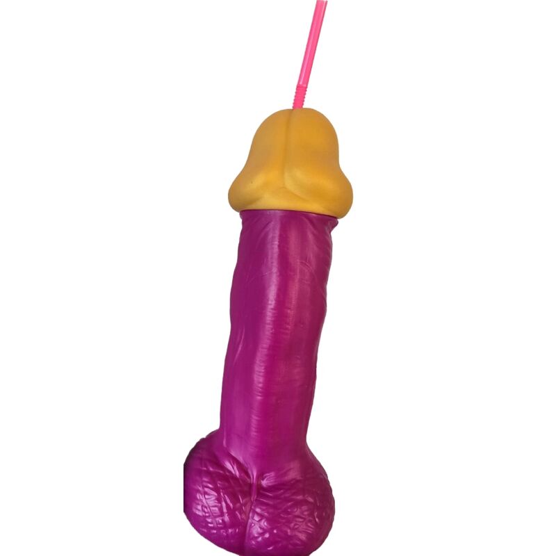 Diablo Picante - Vaso Pene Plstico Fucsia