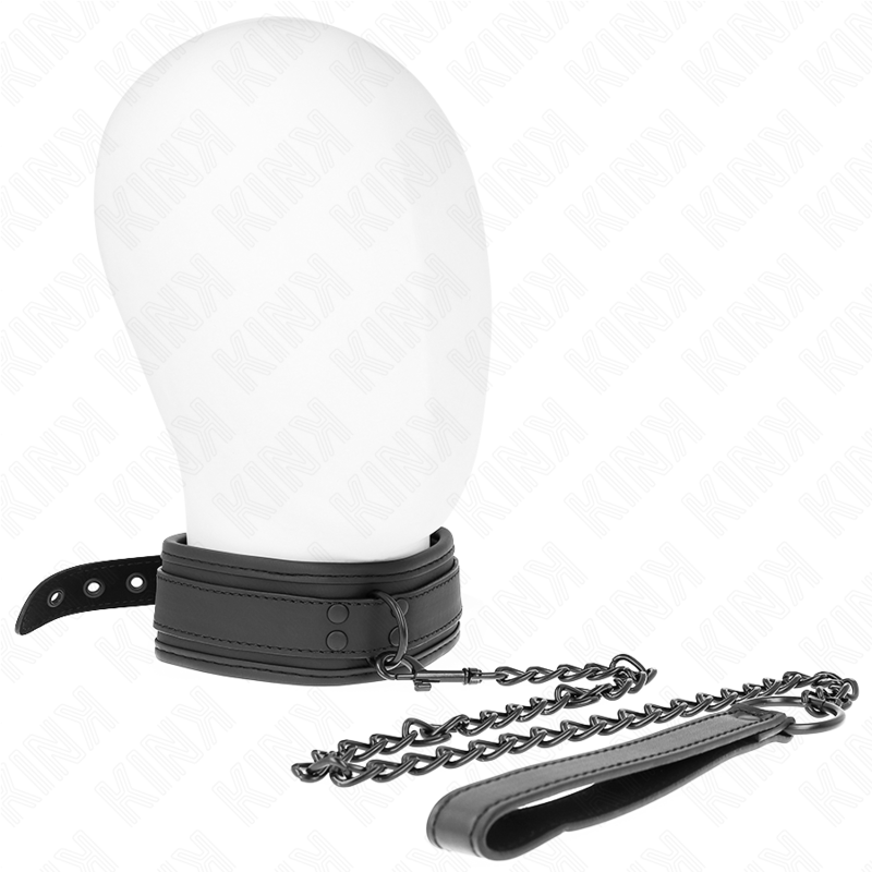 Kink - Collar Con Correa 78 Cm Bondage De Neopreno Modelo 1 Ajustable 37.5 X 49.5 Cm