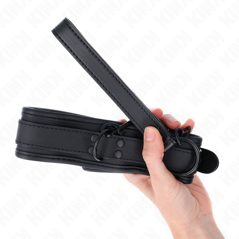 Kink - Collar Con Correa 78 Cm Bondage De Neopreno Modelo 1 Ajustable 37.5 X 49.5 Cm