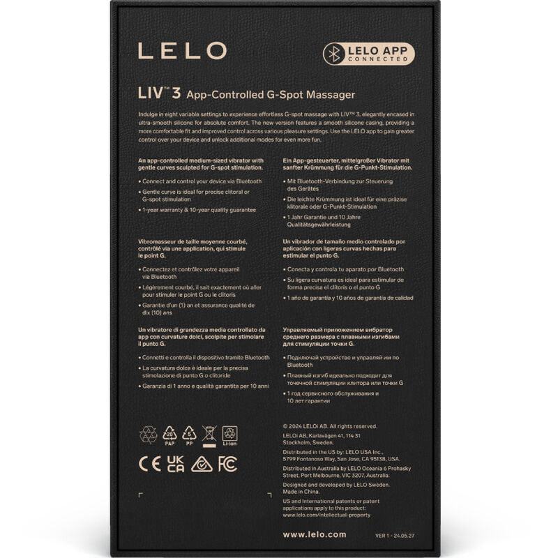 Lelo - Liv™ 3 Estimulador Punto G Azul