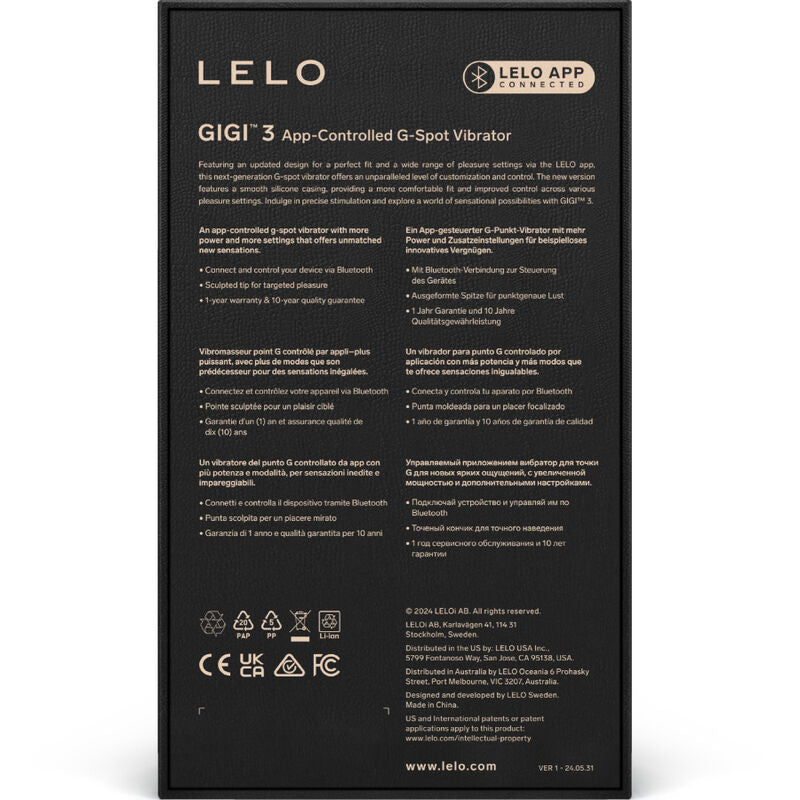 Lelo - Gigi 3 Vibrador Punto G Violeta