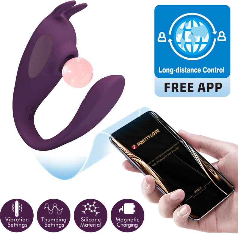 Pretty Love - Shey Estimulador & Vibrador App Gratuita Larga Distancia Morado