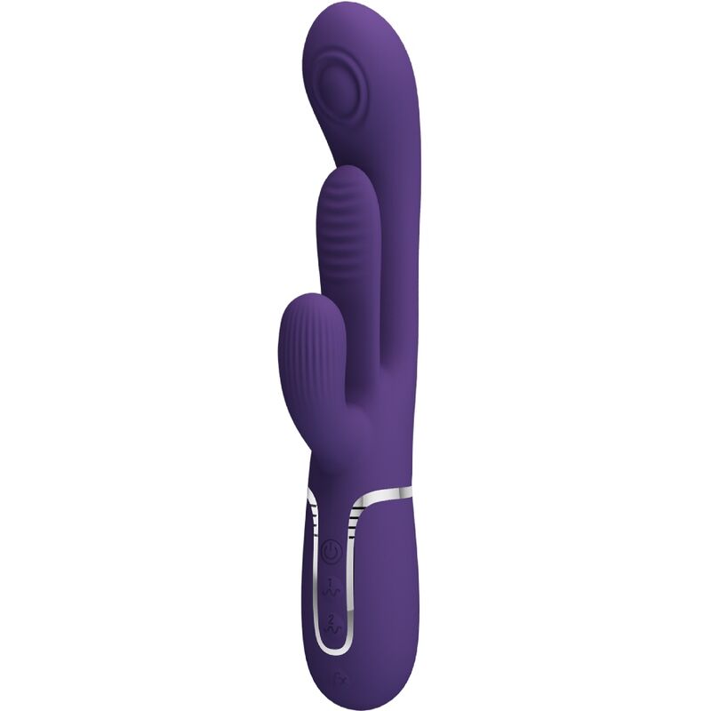 Pretty Love - Shania Triple Vibrador Rabbit Multifunción Morado