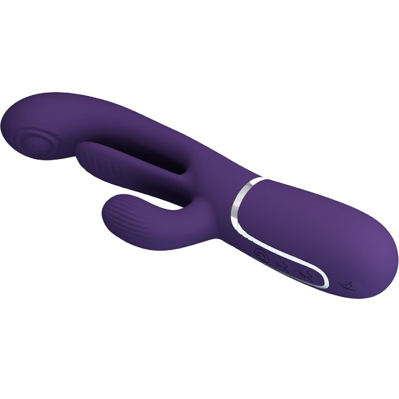 Pretty Love - Shania Triple Vibrador Rabbit Multifunción Morado