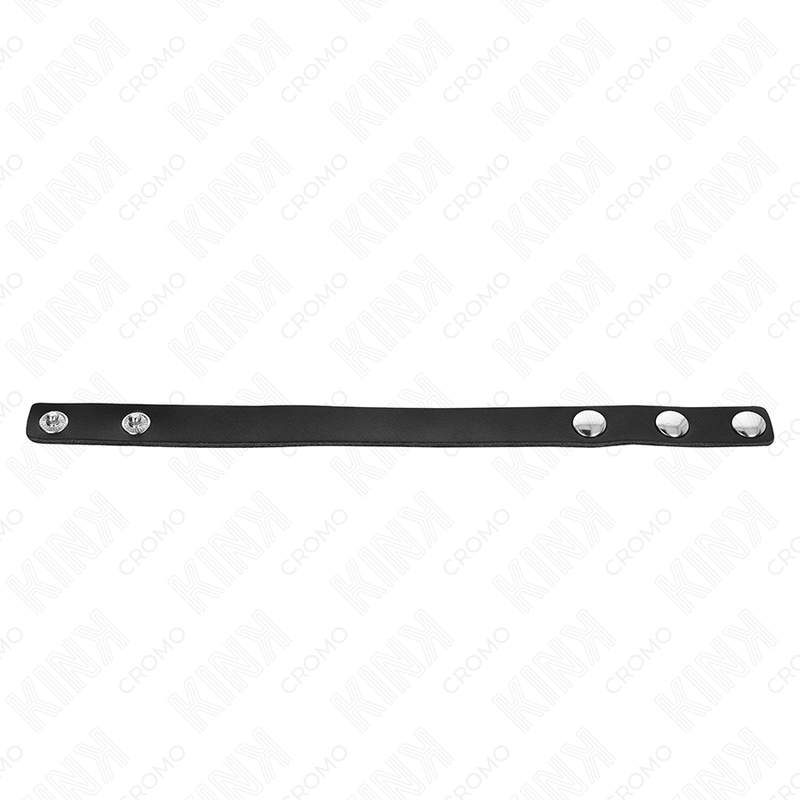 Kink - Anillo Pene Cuero Con Cierre A Presión 21.5 X 1.5 Cm