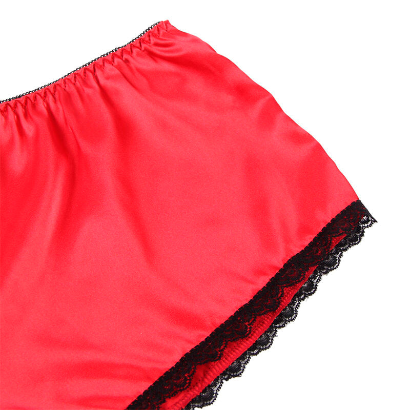 Subblime - 953904 Set 3 Piezas Encaje Y Saten Rojo L/xl