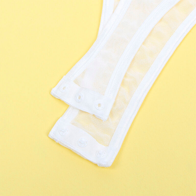 Subblime - 954284 Body Con Cadenas + Ligueros Blanco S/M