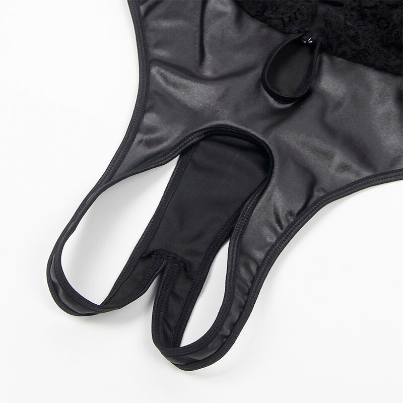Subblime - 954390 Body Sexy Con Ligueros Negro L/xl