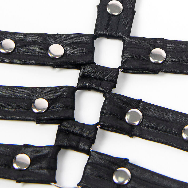 Subblime - 954413 Body Bondage De Cuero Negro L/xl