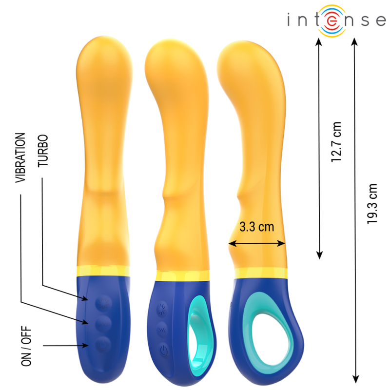 Intense - Shaggy Vibrador Punto-G Amarillo