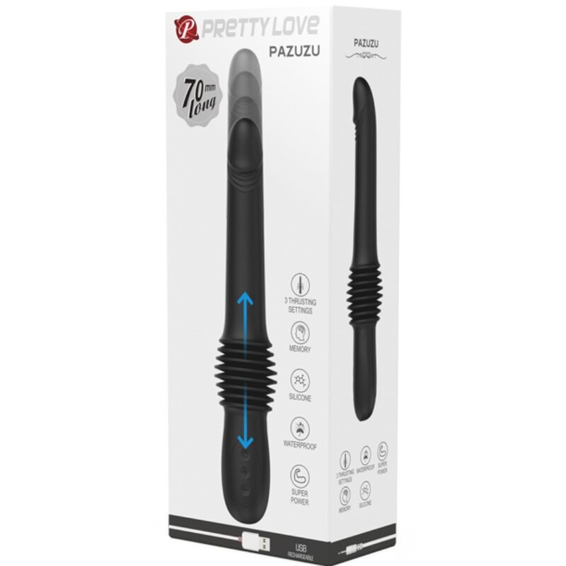 Pazuzu Vibrador Con Thrusting Usb Silicona