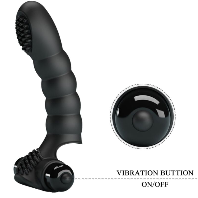 Pretty Love - Alexander Vibrador De Dedo 10 Vibraciones Negro