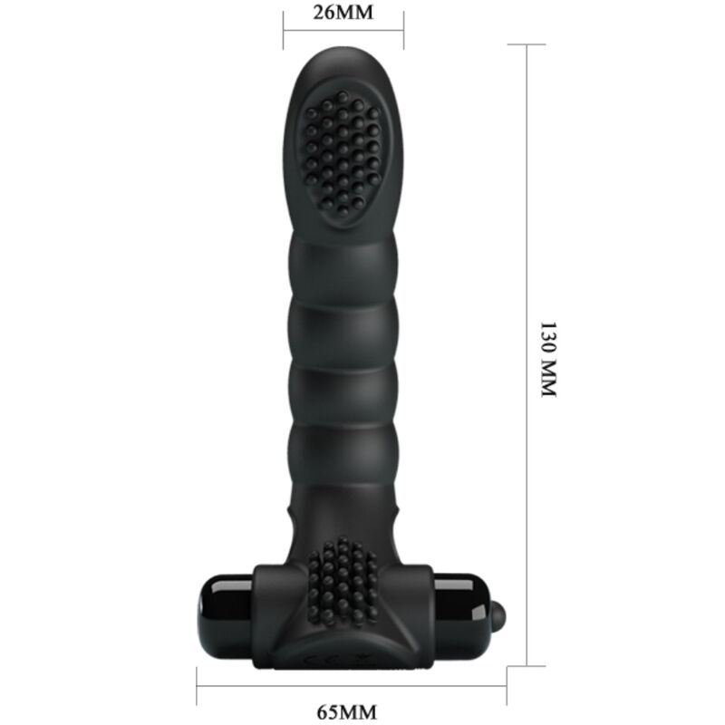 Pretty Love - Alexander Vibrador De Dedo 10 Vibraciones Negro