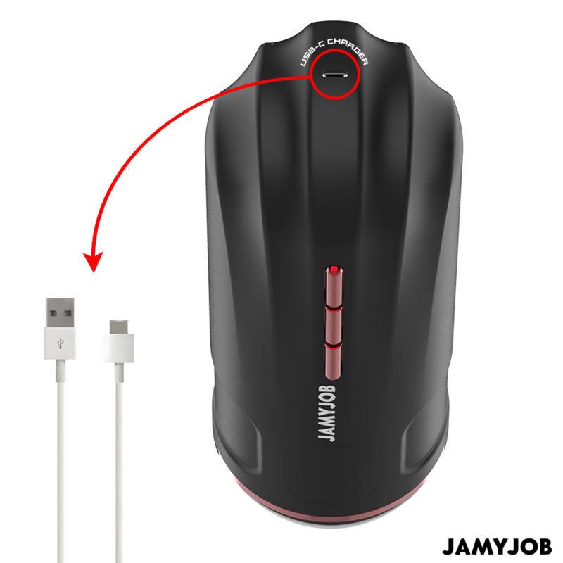 Jamyjob - Megabite Masturbador Boca Automático 5 Modos Succión Y Vibración