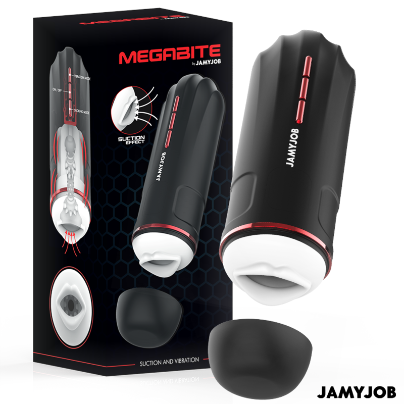 Jamyjob - Megabite Masturbador Boca Automático 5 Modos Succión Y Vibración