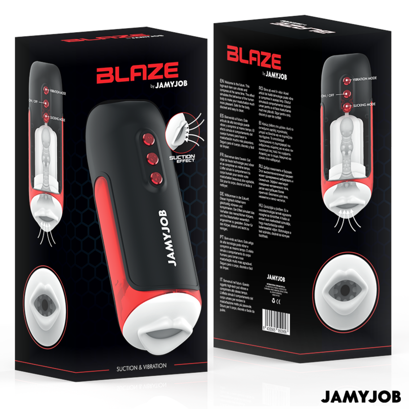 Jamyjob - Blaze Masturbador Boca Automático 5 Modos Succión Y Vibración
