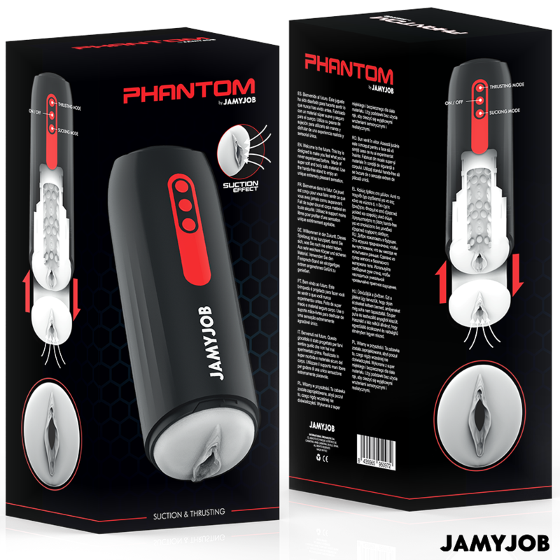 Jamyjob - Phantom Masturbador Vagina Automático 5 Modos Succión Y Empuje