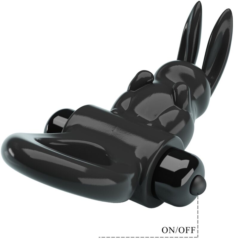 Pretty Love - Exciting Ring Anillo Vibrador Rabbit 10 Vibraciones Negro