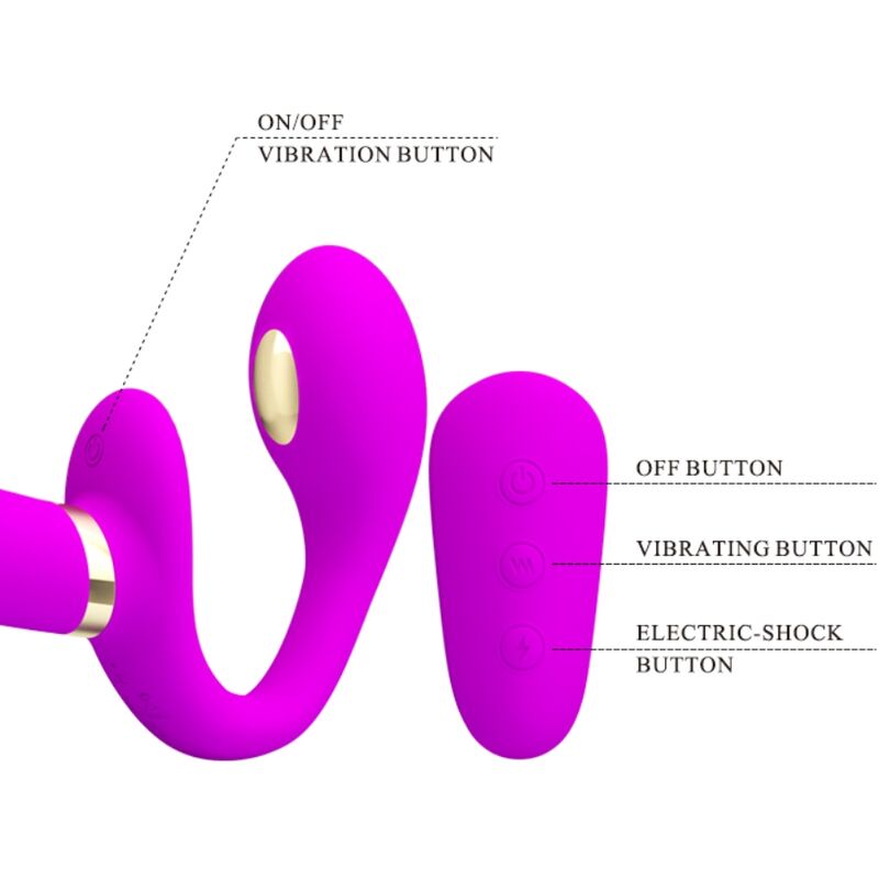 Thunderbird Vibrador Para Parejas Sin Arnés Con Control Remoto