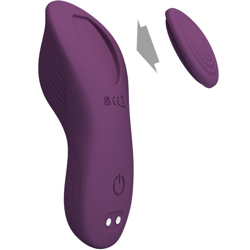 Pretty Love - Mane Masajeador Lay On Clítoris 10 Vibraciones Control Remoto Morado
