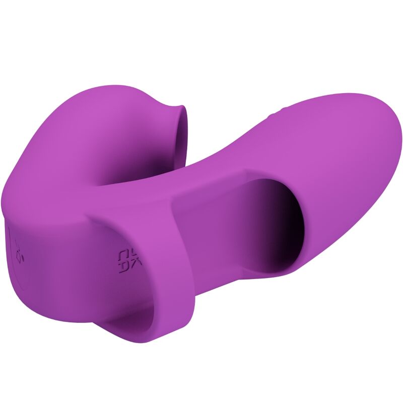 Pretty Love - Athena Vibrador De Dedo Con Estimulador Clítoris Morado