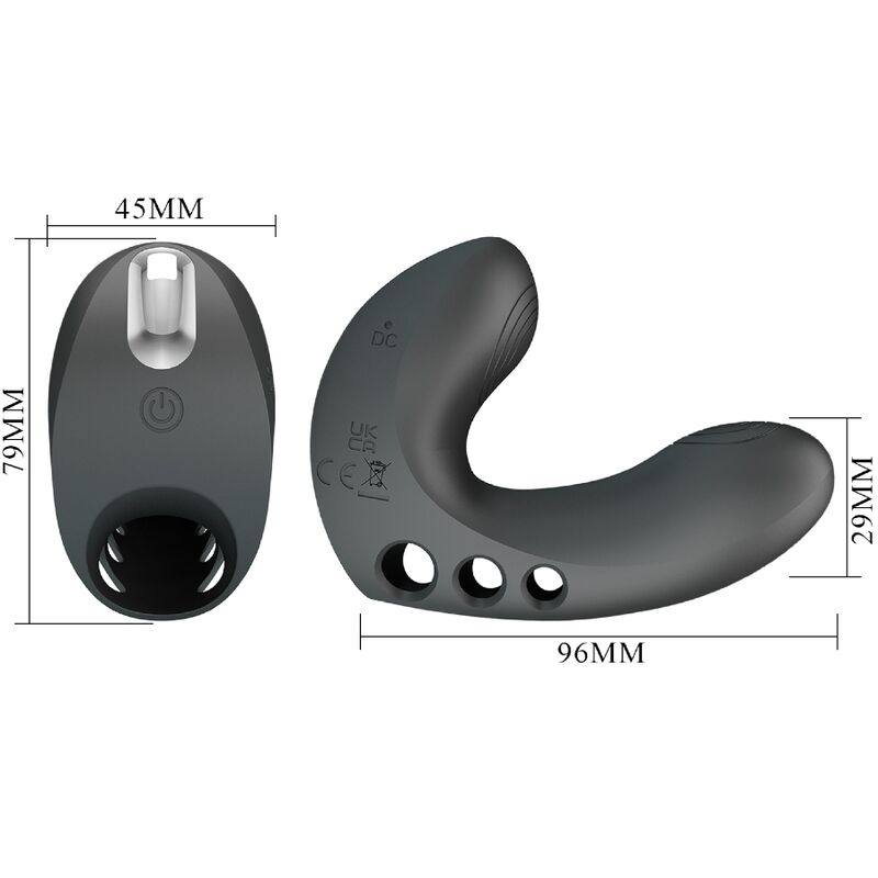 Pretty Love - Camelia Vibrador De Dedo 7 Vibraciones Negro