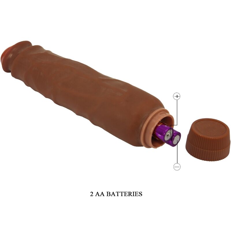 Baile - Jack Vibrador Realístico 26 Cm Mulato