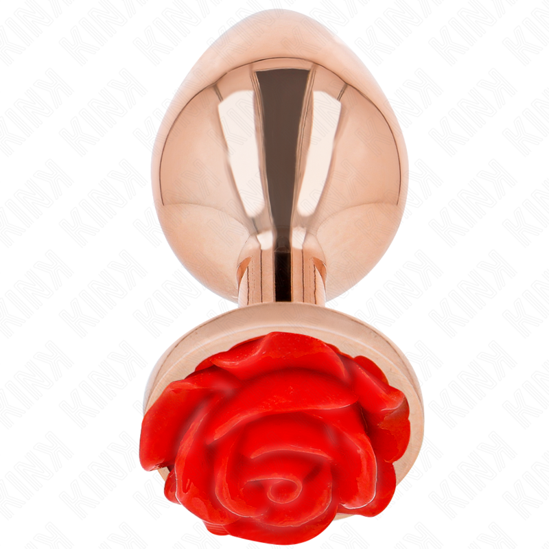 Kink - Plug Anal Oro Rosado Rosa Roja L