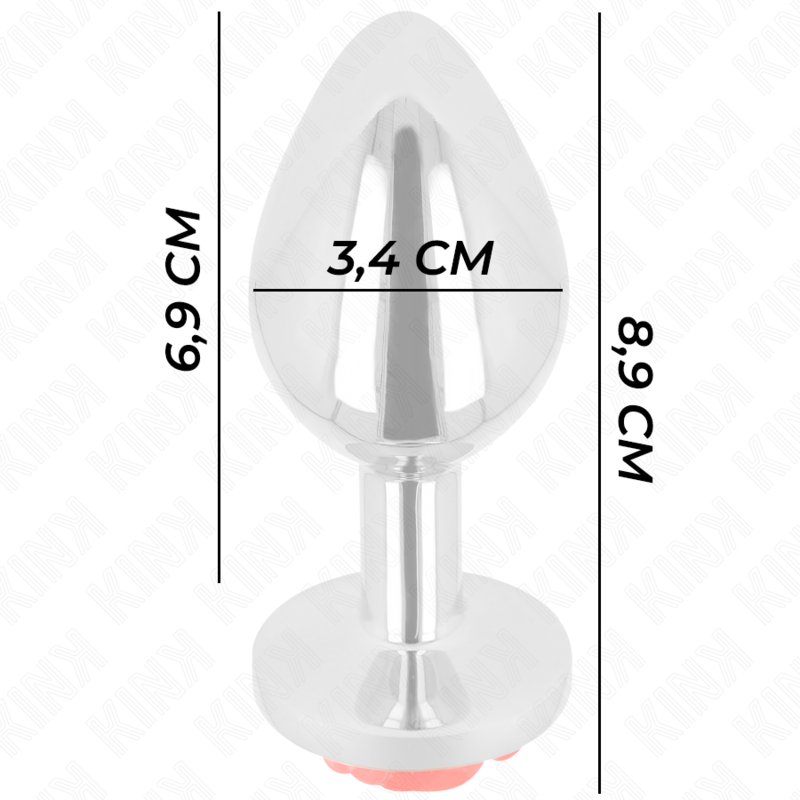 Kink - Plug Anal Rosa Roja Talla M